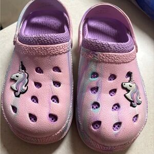 💕 3 for $15💕Kids Pink Unicorn mock “crocs” by Capelli